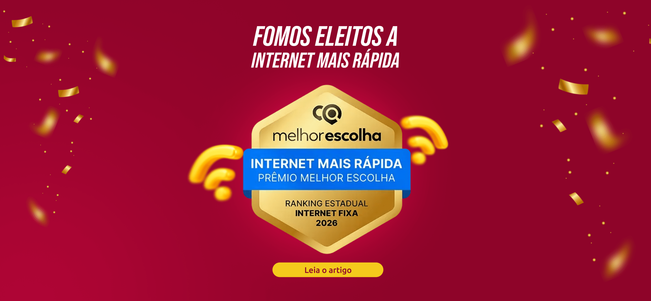 Fomos eleitos a Internet mais rápida de Alagoas